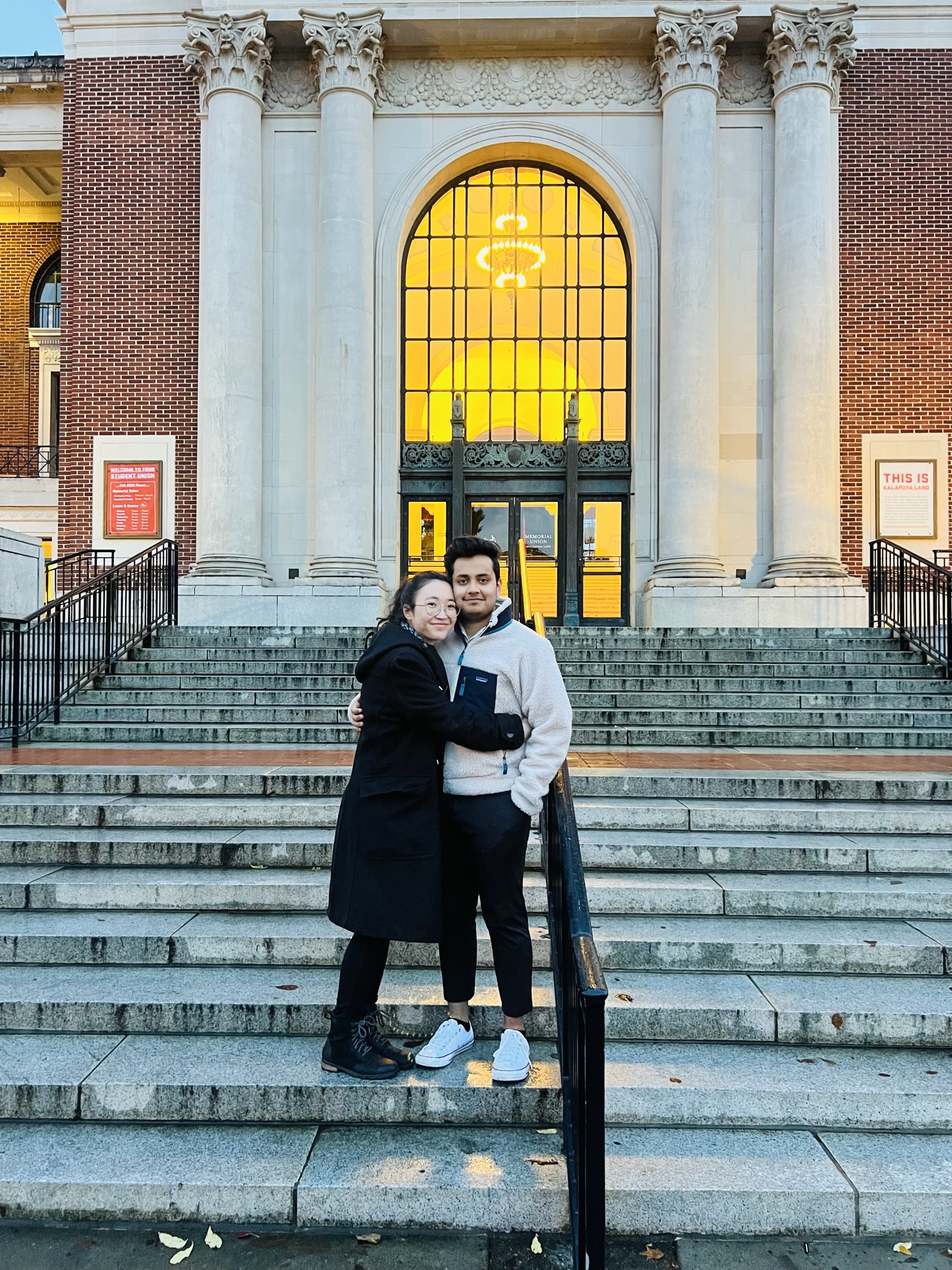 Bettina and Ajay together in Corvallis, Oregon